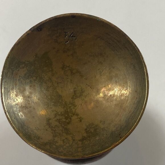 Antiedad 54y Messag Engraved Vase  Uit India - Picture 9 of 15